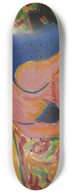 Ernst Ludwig Kirchner - Wrestlers in a Circus 8.25 inch art skate deck