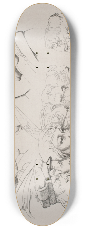 Ernst Meyer - 12 Portrtter Rom 1825 8.25 inch art skate deck