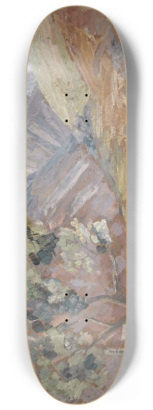Ernst Schiess - Olive in the Corsican Mountains 8.25 inch art skate deck