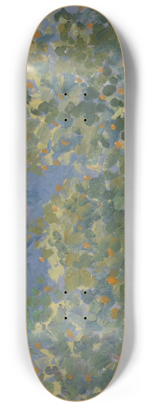 Ernst Schiess - Orange Trees and Distant Mountain 8.25 inch art skate deck