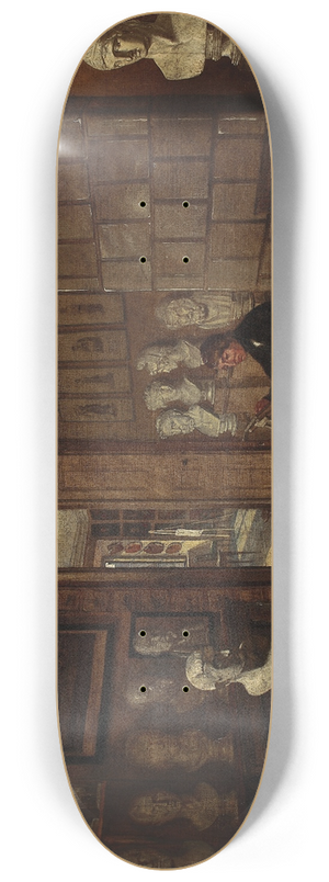 Aleksander Kokular - Painter in the studio 8.25 inch art skate deck