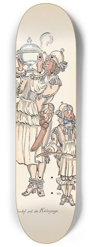 Ernst Stern - Der Kchenchef und der Kchenjunge 8.25 inch art skate deck