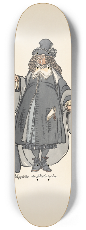 Ernst Stern - Der Magister der Philosophie 8.25 inch art skate deck