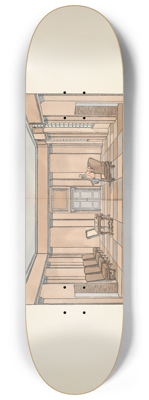 Ernst Stern - Saal in Jourdains Haus. I. Bild 8.25 inch art skate deck