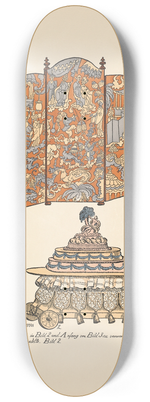 Ernst Stern - Wandschirm und Wgelchen 8.25 inch art skate deck