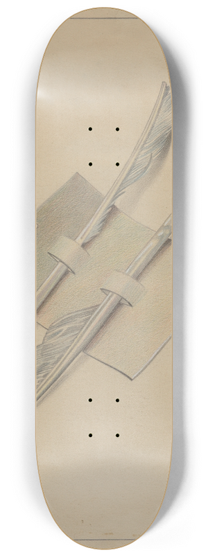 Erwin Schwabe - Quill Pens 8.25 inch art skate deck