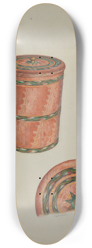 Ethelbert Brown - Pa. German Sugar Tub 8.25 inch art skate deck