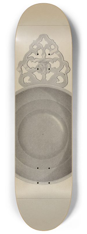 Eugene Barrell - Pewter Porringer 8.25 inch art skate deck