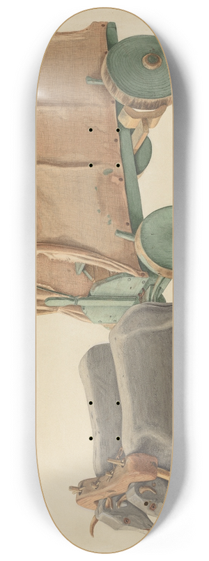 Eugene Bartz - Miniature Oxcart 8.25 inch art skate deck