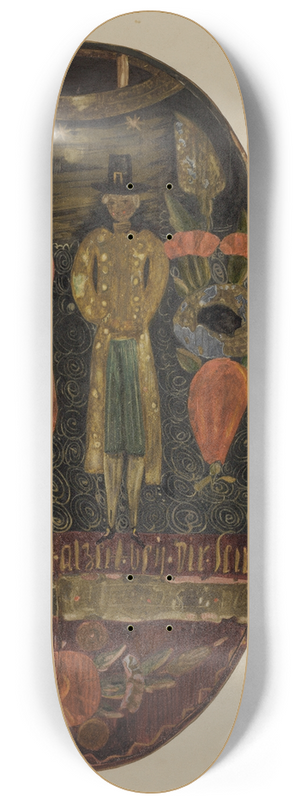 Eugene C. Miller - Pa. German Hat Box 8.25 inch art skate deck
