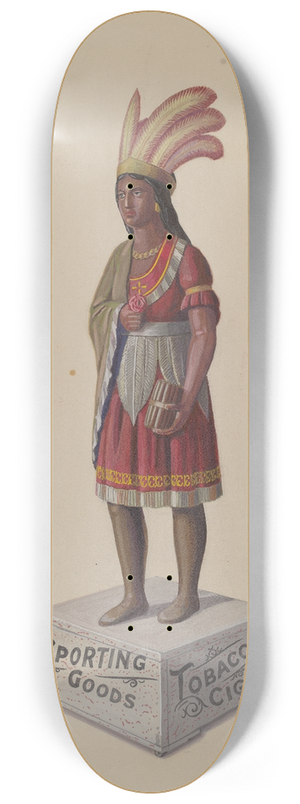 Eugene Croe - Cigar Store Indian 8.25 inch art skate deck