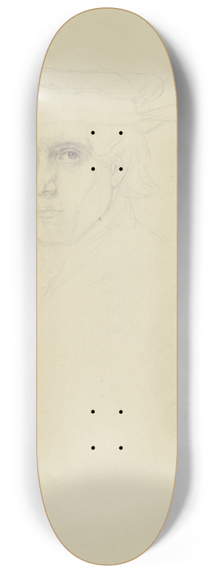 Eugen Eduard Schffer - Bildnis eines Mannes mit Mtze 8.25 inch art skate deck