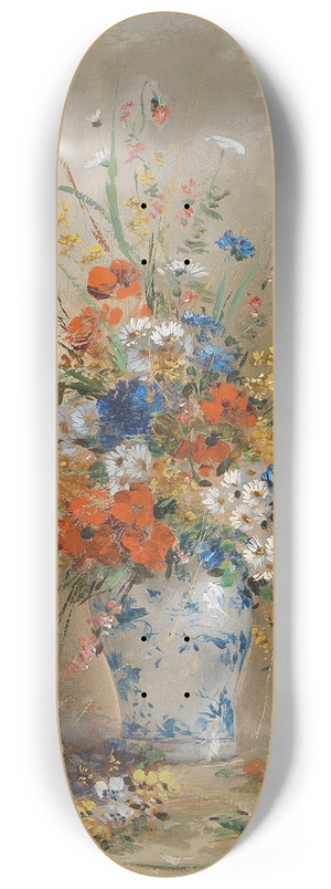 Eugene Petit - Blumenstillleben 8.25 inch art skate deck