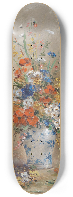 Eugene Petit - Blumenstillleben 8.25 inch art skate deck