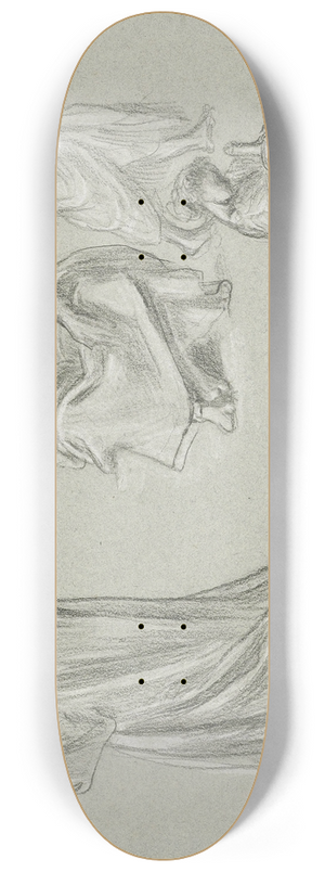 Frederic Leighton - A sheet of figure studies 8.25 inch art skate deck