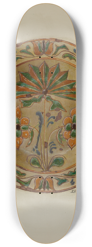 Eugene Shellady - Pa. German Dish 8.25 inch art skate deck