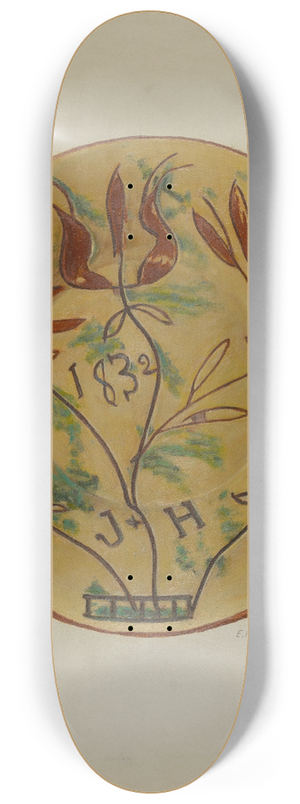 Eugene Shellady - Pa. German Plate 8.25 inch art skate deck