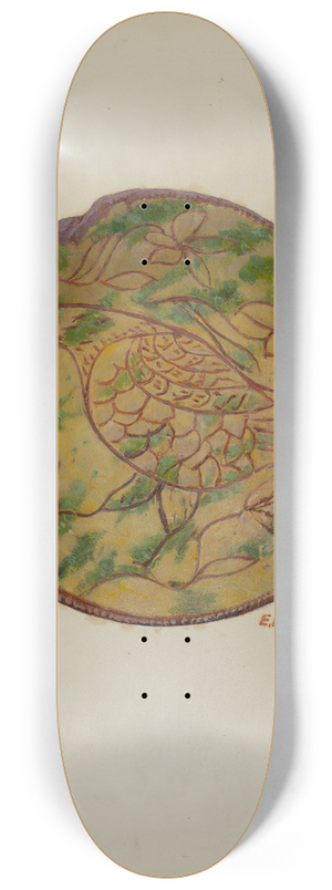 Eugene Shellady - Pa. German Plate 8.25 inch art skate deck