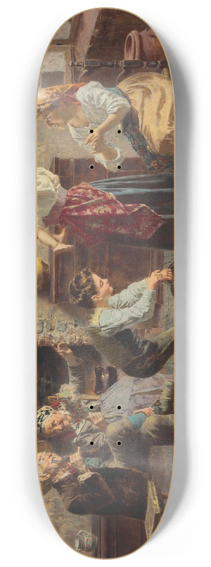Eugenio Zampighi - Bath Time 8.25 inch art skate deck