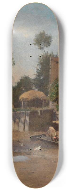 Eugen Jettel - Bauernhof in der Bretagne 8.25 inch art skate deck