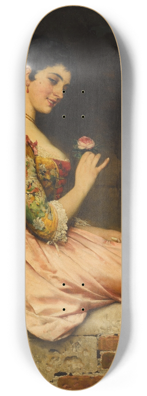 Eugen von Blaas - A Rose 8.25 inch art skate deck