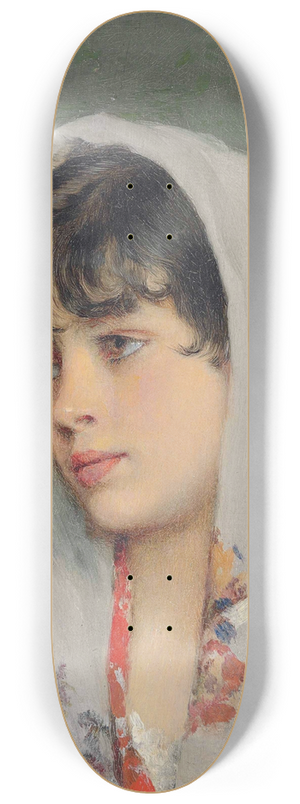 Eugen von Blaas - A Venetian beauty 8.25 inch art skate deck