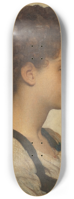 Frederic Leighton - Head of a Girl 8.25 inch art skate deck