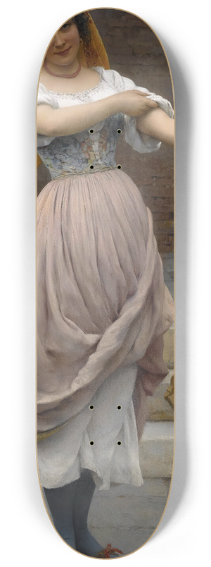 Eugen von Blaas - The Laundress 8.25 inch art skate deck