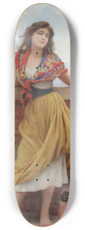 Eugen von Blaas - The Watercarrier 8.25 inch art skate deck
