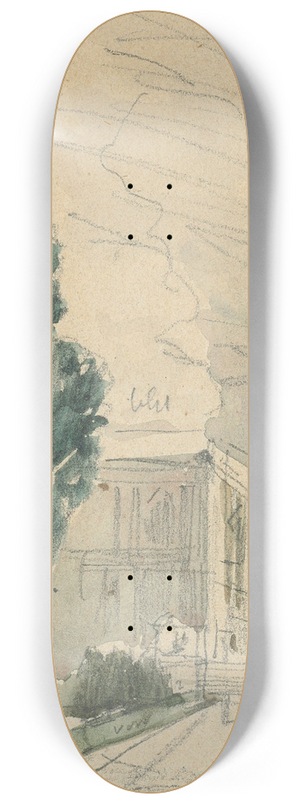 Eugne Boudin - Chteau de Bourdainville 8.25 inch art skate deck