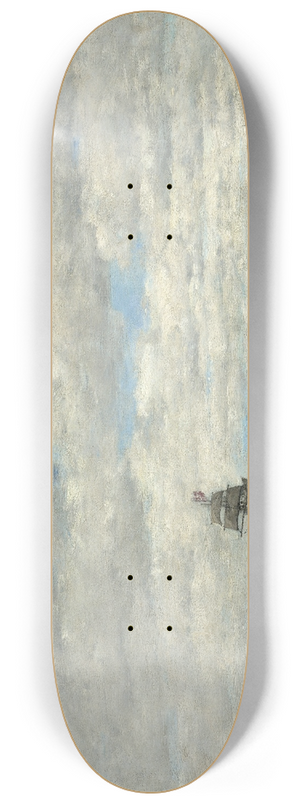 Eugne Boudin - Coast of Brittany 8.25 inch art skate deck
