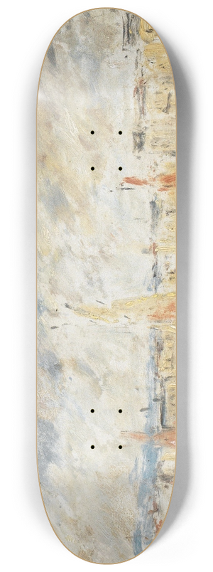 Eugne Boudin - Honfleur, le port 8.25 inch art skate deck