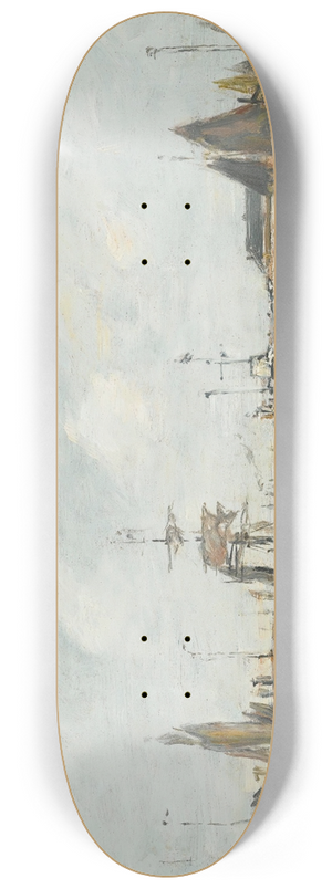 Eugne Boudin - Le Havre. Lavant-Port 8.25 inch art skate deck