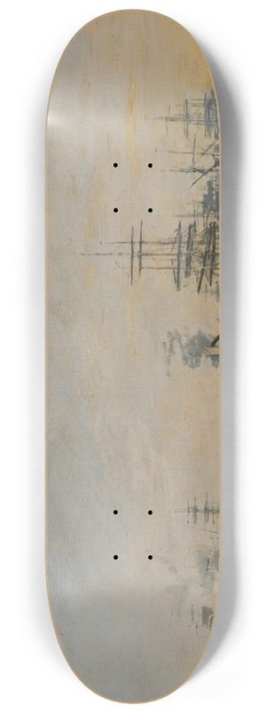 Eugne Boudin - Le port de Bordeaux, vu du quai de Bacalan 8.25 inch art skate deck