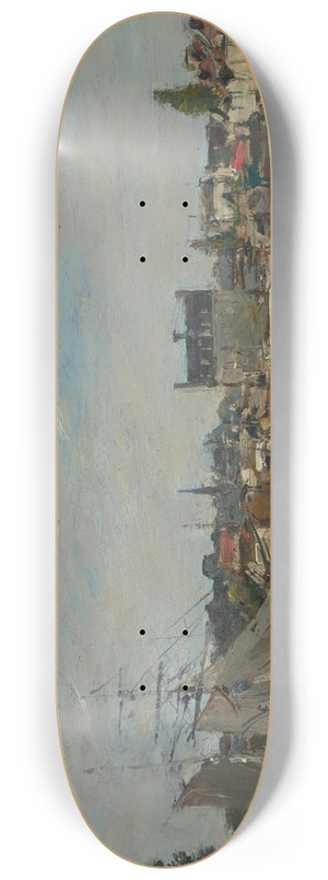 Eugne Boudin - Paimpol, port et ville 8.25 inch art skate deck