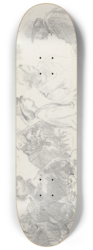 Eugne Boudin - Passengers on Shipboard 8.25 inch art skate deck
