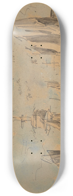 Eugne Boudin - Port 8.25 inch art skate deck