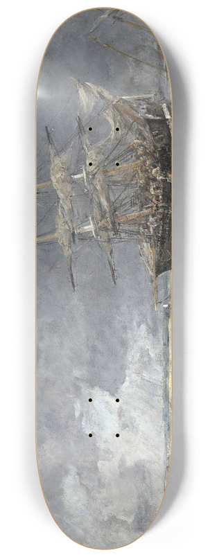 Eugne Boudin - Return of the Terre-Neuvier 8.25 inch art skate deck