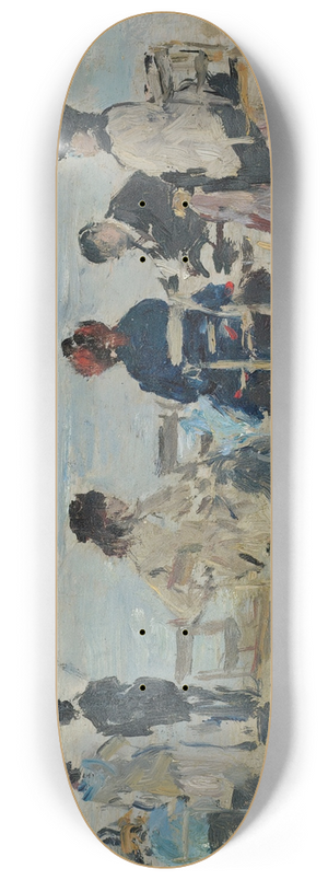 Eugne Boudin - Scne De Plage 8.25 inch art skate deck