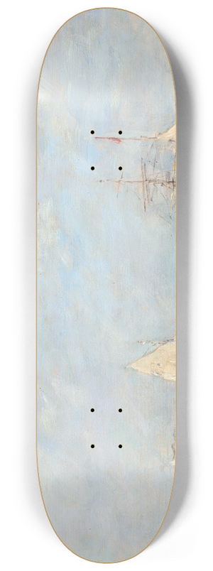 Eugne Boudin - Sortie des barques  Saint-Vaast-la-Hougue 8.25 inch art skate deck