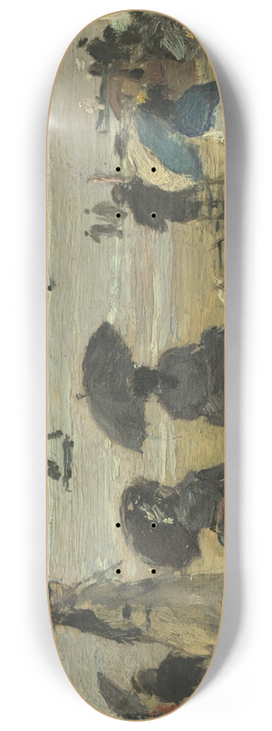 Eugne Boudin - The Beach 8.25 inch art skate deck