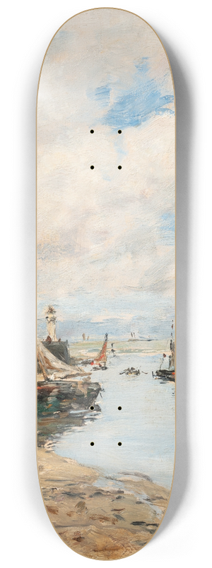 Eugne Boudin - Trouville, le lougre chou 8.25 inch art skate deck