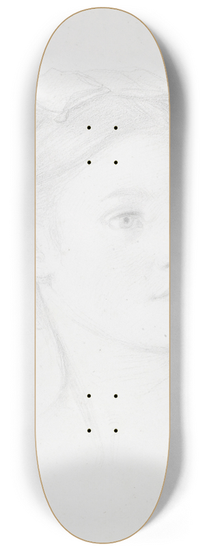 Frederic Leighton - Portrait of May Sartoris 8.25 inch art skate deck