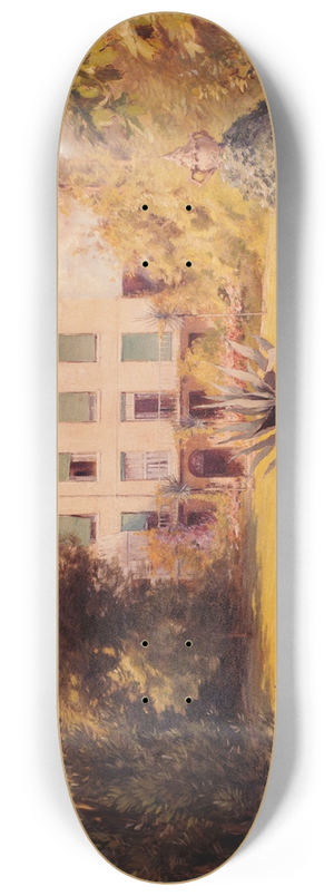 Eugne Bourgeois - La maison de Victor Hugo  Guernesey 8.25 inch art skate deck