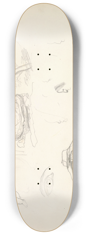Frederic Leighton - Sketches of Figures 8.25 inch art skate deck