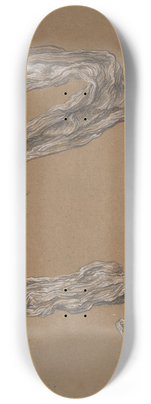 Frederic Leighton - Sketch for drapery in Greek Girls Playing at Ball 8.25 inch art skate deck
