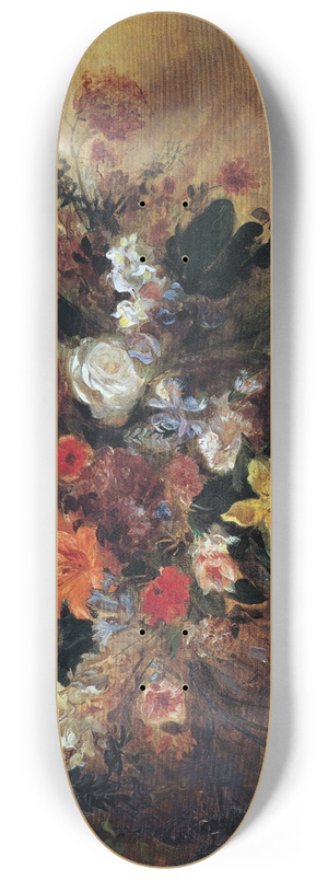 Eugne Delacroix - Blumenstillleben 8.25 inch art skate deck