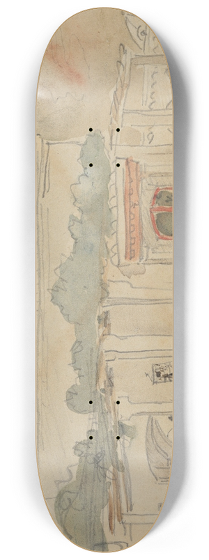 Eugne Delacroix - Figure in a Doorway 8.25 inch art skate deck