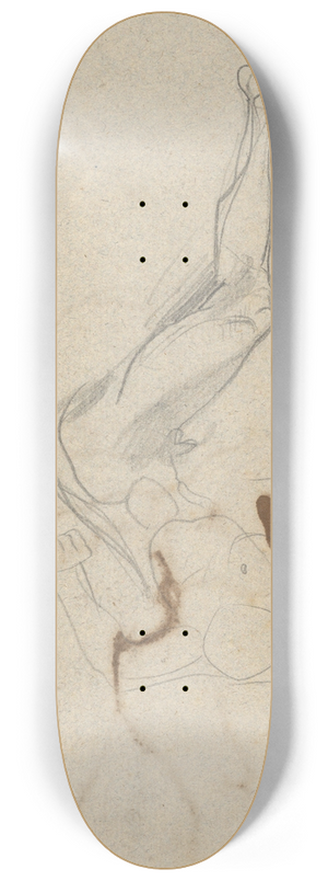 Eugne Delacroix - Figure Studies 8.25 inch art skate deck