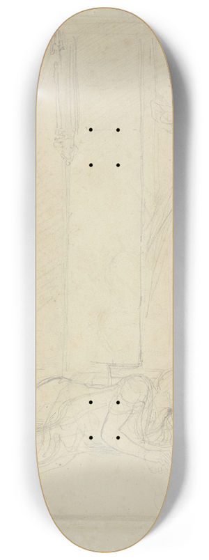 Eugne Delacroix - Scene from Hamlet 8.25 inch art skate deck